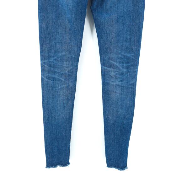 Ag Adriano Goldschmied High Rise The Farrah Skinny Ankle Jean Med Wash RawHem 27 - Picture 11 of 12